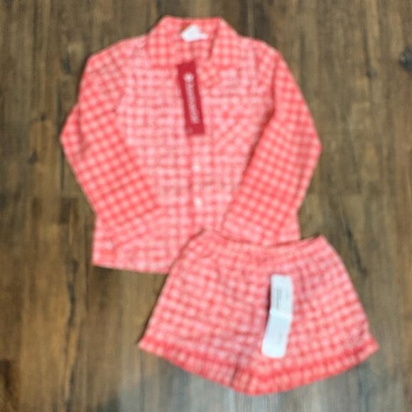 NWT American Girl Gingham Floral pajama set - Picture 1 of 5